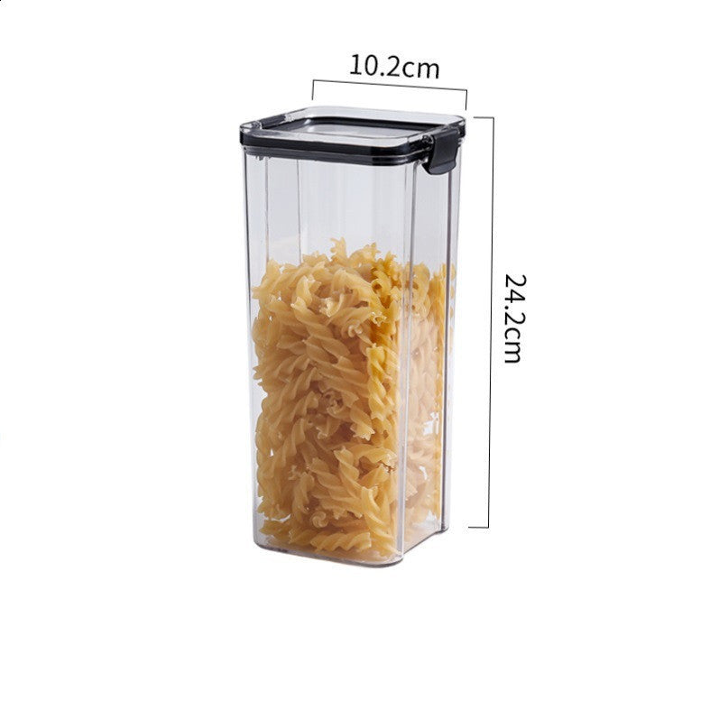 Contenedor Transparente de Cereales y Granos con Tapa Hermética