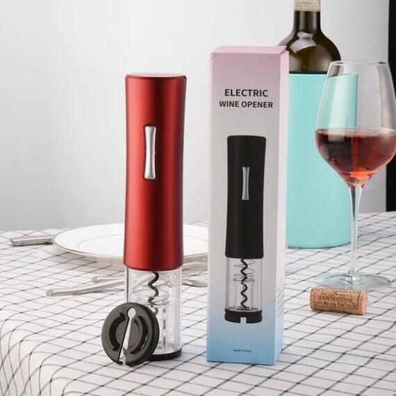 Sacacorchos Eléctrico Automático con Cortacápsulas – Abrebotellas de Vino Recargable