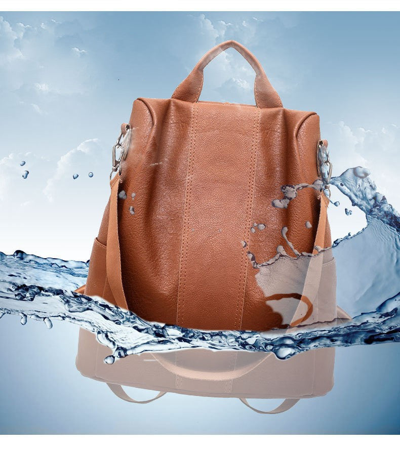 Mochila de Mujer Color Liso con Gran Capacidad