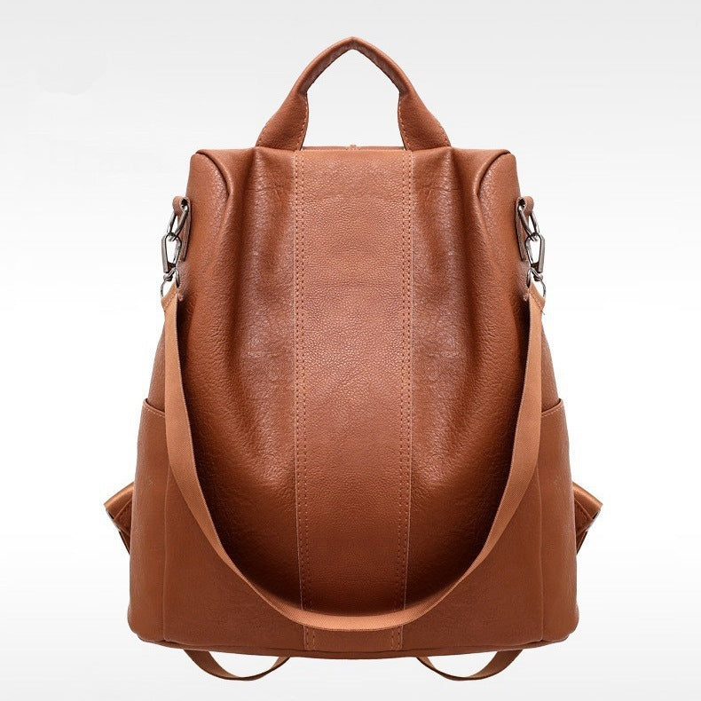 Mochila de Mujer Color Liso con Gran Capacidad