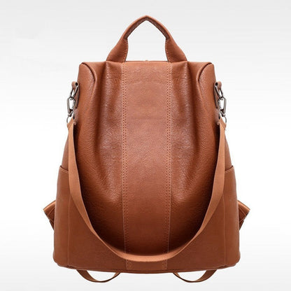 Mochila de Mujer Color Liso con Gran Capacidad