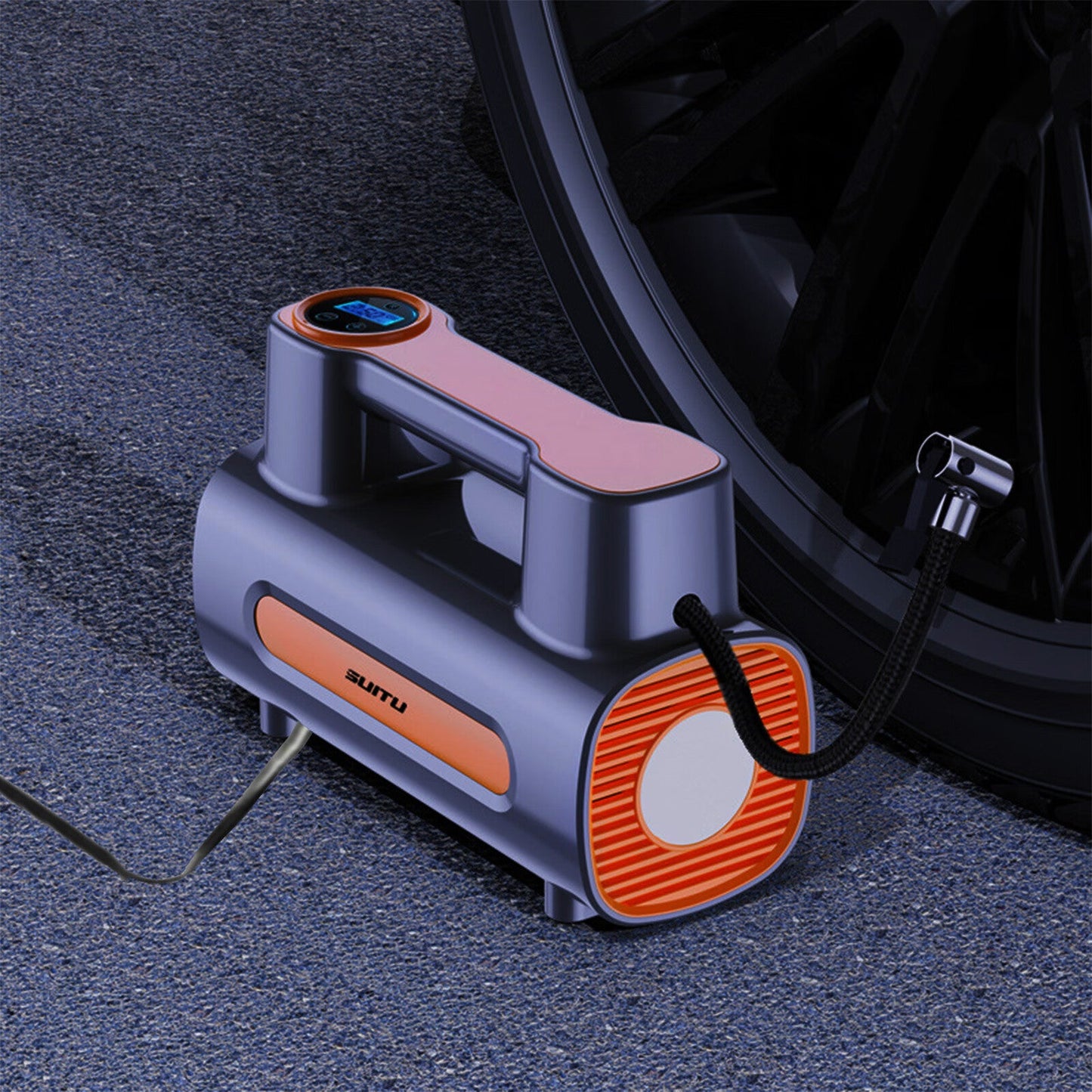 Compresor de Aire Portátil 12V para Coche – Inflador Eléctrico de Neumáticos