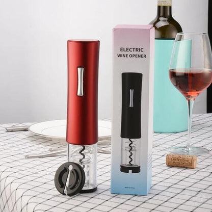 Sacacorchos Eléctrico Automático con Cortacápsulas – Abrebotellas de Vino Recargable